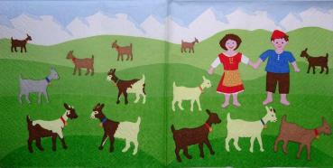 064 Schafe - 3-lagig - Heidi
