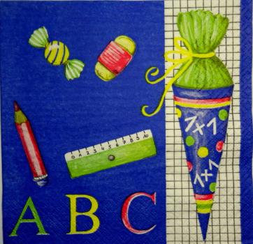 009 Schule - 3-lagig (blau) - ti-flair