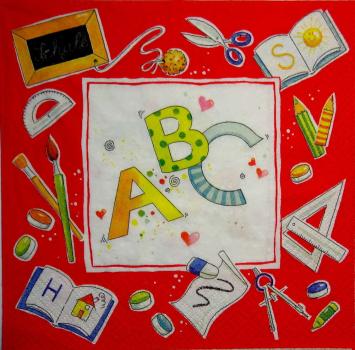 025 School - 3-ply (red) - Home Fashion