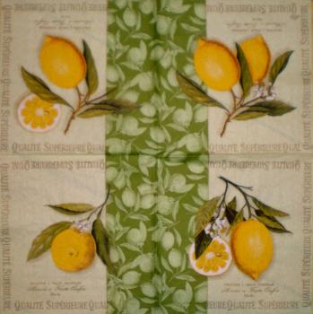 015 Lemons,  Oranges - 3 ply (grün) - Ihr