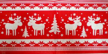 132 Deer - 3-ply (red) - Home Fashion - CS