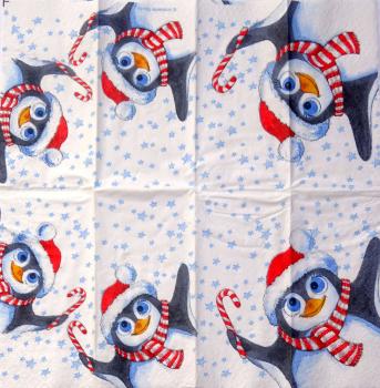 024 Pinguine - 4-lagig - Ambiente - Taschentuch