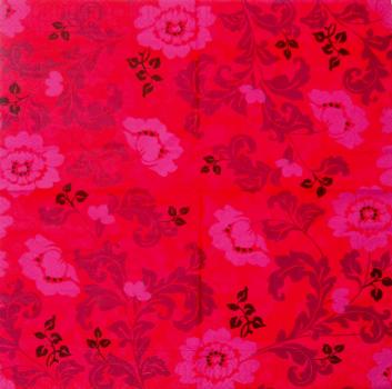 010 Magnolias - 3 ply - (red) - Duni