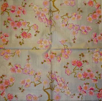 137 Asia - 3-ply (silver) - Caspari