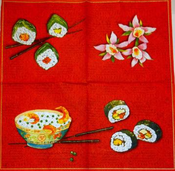 158 Asien - 3-lagig (rot) - Ihr