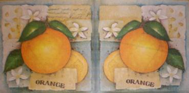 042 Lemons,  Oranges - 3-ply - 35x35cm