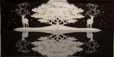 143 Deer - 3-ply (black) - ti-flair