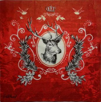 162 Deer - 3-ply (red) - ppd - G.v.d Flierdt