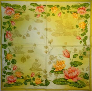 092 Flowers Others - 3 ply (beige) - Maki