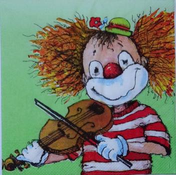 011 Clowns - 3-lagig (grün)