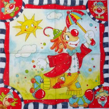 012 Clowns - 3-ply - Vielseidig
