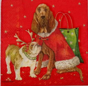 115 Dogs - 3-ply (red) Ambiente CS