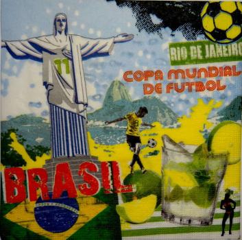 048 Sport: Fußball - 3-lagig - Brasilien - ppd