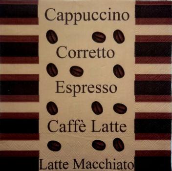 037 Kaffee: Bohnen - 3-lagig - CS