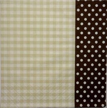 163 Muster - 3-lagig (braun)