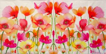 076 Anemones, Poppy - 3-ply - ppd - Nigel Quiney