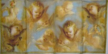 032 Angel - 4-ply -1/2 (blue) - Ihr Handkerchief