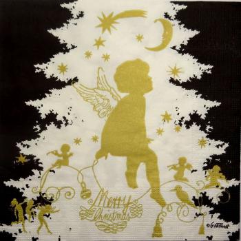 170 Engel - 3-lagig (schwarz/gold) - ppd - G.v.d. Flierdt