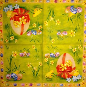120 Eggs,  Easter Eggs - 3 ply - Paw