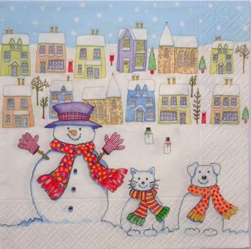 122 Schneemann - 3-lagig  - Kate Mawdsley