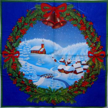 093 Winter Landscape - 3-ply (blue)