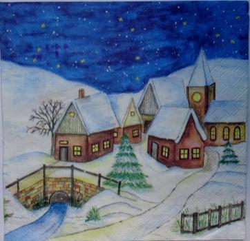 129 Winter Landscape - 3-ply (129)