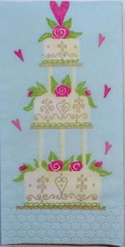 051 Hochzeit - 4-lagig - Caspari -Taschentuch