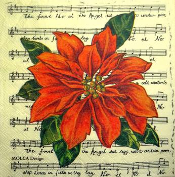 042 Christmas Flowers - 3-ply - MOLCA