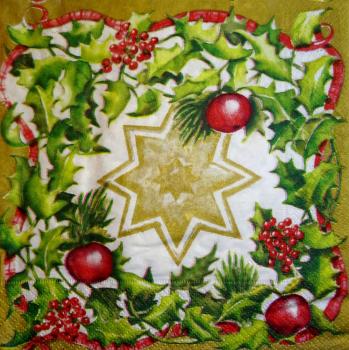 044 Christmas Flowers - 3-ply - Herlitz