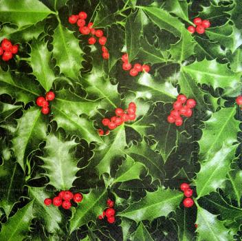 059 Weihnachten Blumen - 3-lagig - Robert Charles