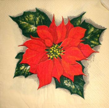 074 Christmas Flowers - 3-ply (yellow)