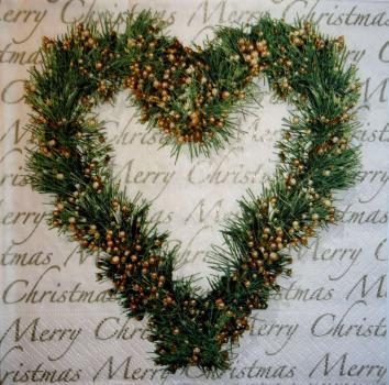 080 Weihnachten Blumen - 3-lagig - Paper Design