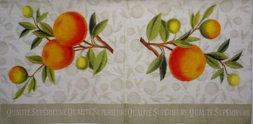 040 Lemons,  Oranges - 3-ply (cream) - Ihr