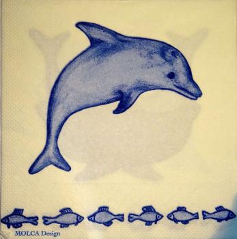 030 Dolphin / Whale / Shark - 3-ply - (weiß) - MOLCA