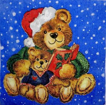 055 B�ren Weihnachten - 3-lagig (Schnee)