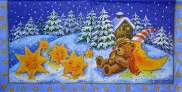 049 B�ren Christmas - 3-ply (blue)