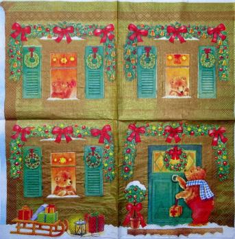 010 B�ren Christmas - 3-ply (gold)