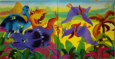 002 Dinosaurier - 3-lagig