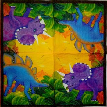 023 Dinosaurier - 3-lagig - amscan - CS