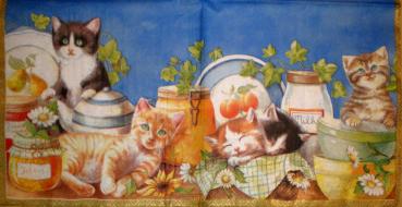 063 Cats - 3-ply (blue) - Ihr