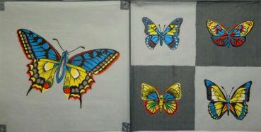 120 Butterflies - 3-ply (gray) - Ambiente