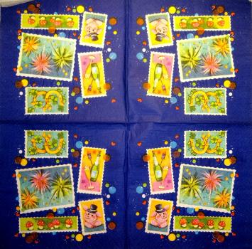 045 Glück - 3-ply (blue) - Duni