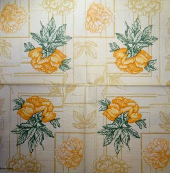 059 Roses - 3-ply (orange) - Madame est Servie