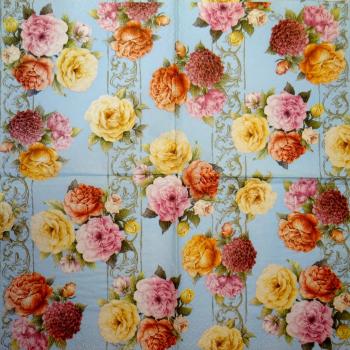652 Rosen - 3-lagig (blau) - Paw - CS