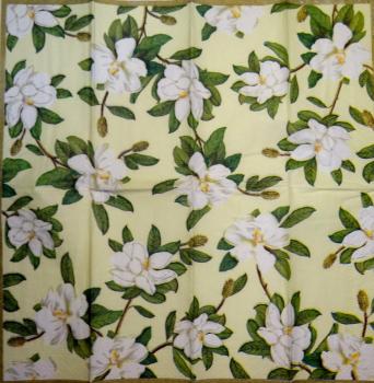 100 Magnolien - 4-lagig (gelb) - Taschentuch