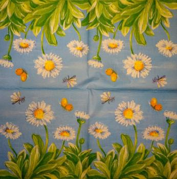 013 Gänseblümchen - 3 ply - (blue)