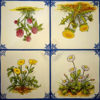 033 Gänseblümchen - 3-ply - (blue) - Ihr