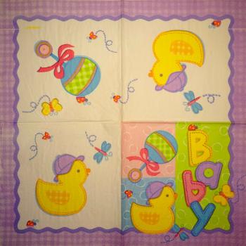 124 Baby - 3-lagig - Amscan