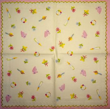 144 Baby - 3-ply - (yellow/pink) - Ihr - CS
