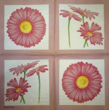 141 Margeriten - 3-lagig - (rosa) - Molca